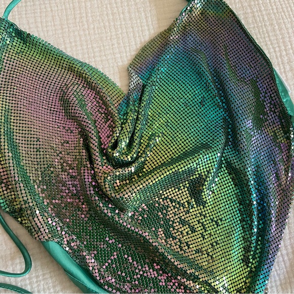 Urban Outfitters Paige Metallic Chainmail Cami - Picture 3 of 6
